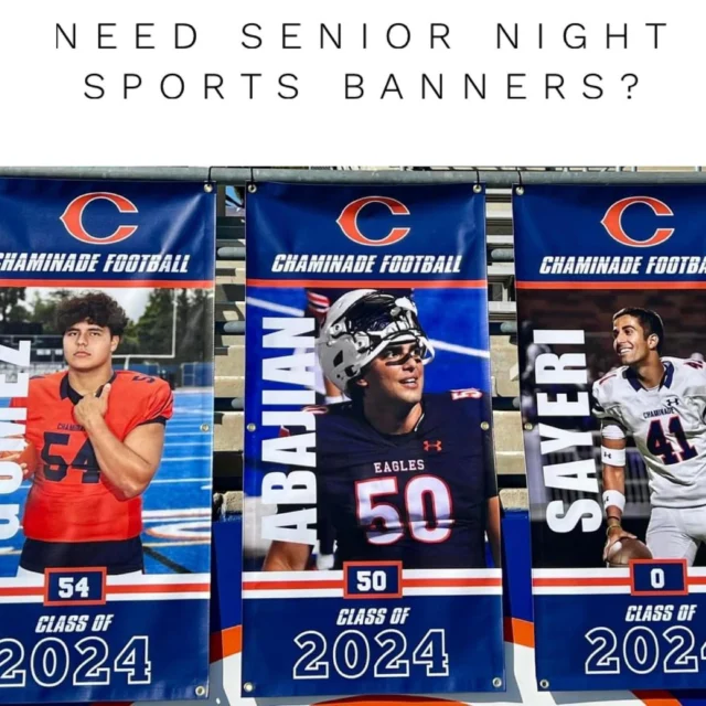 Senior night sports banners