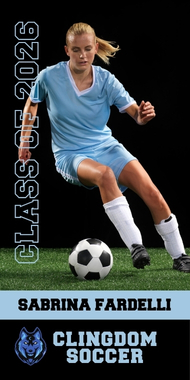 Soccer senior banner