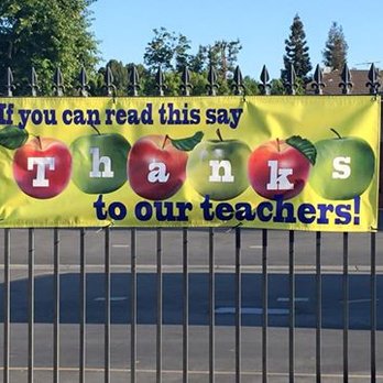 Teacher appreciation banner